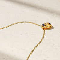 Guardian Pavé Sapphire Barrel Pendant