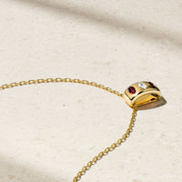 Guardian Ruby and Diamond Barrel Pendant