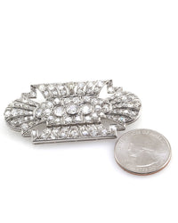 Antique Edwardian Diamond Brooch in Platinum