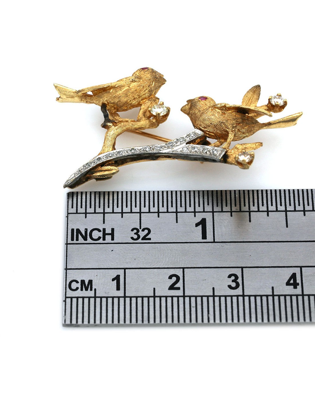 Singing Birds on a Branch Pin