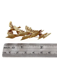 Vintage Flock of Birds Flying Brooch