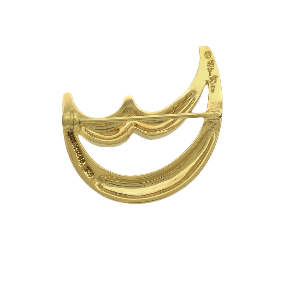 Tiffany & Co. Paloma Picasso Vintage Crescent Moon Brooch