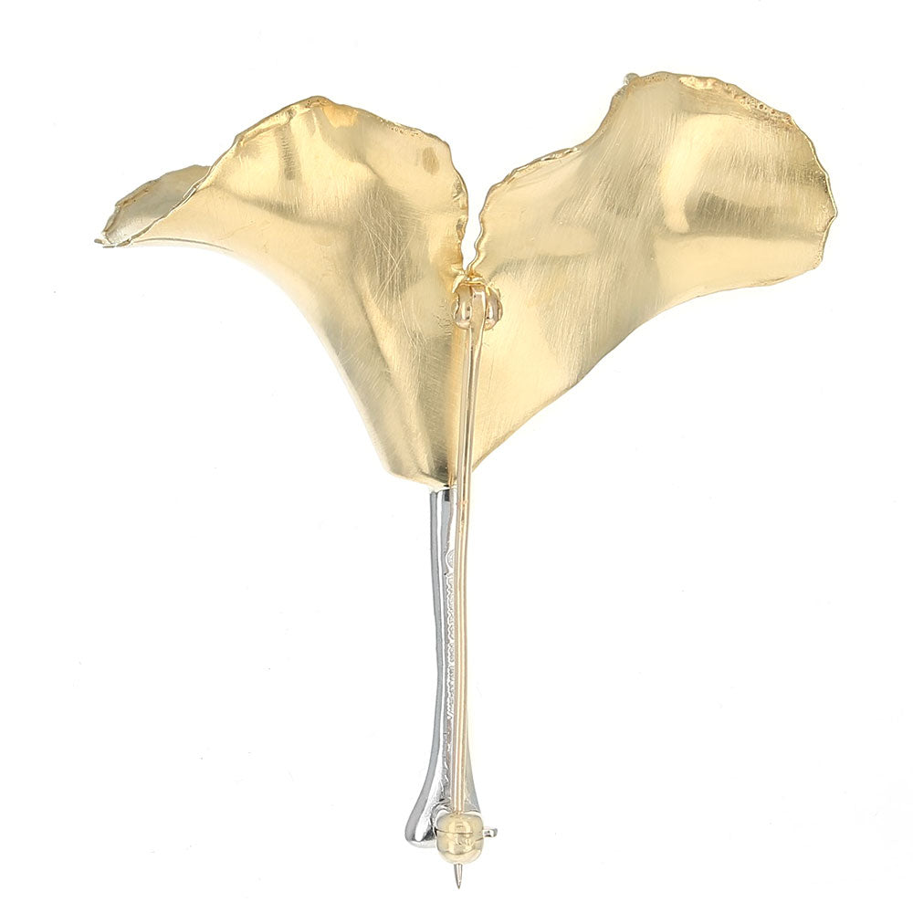 Tiffany & Co. Angela Cummings Diamond Ginkgo Leaf Brooch