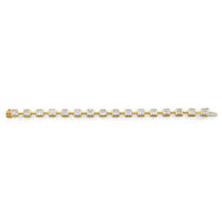 Princess Cut Diamond Bezel Set Bracelet