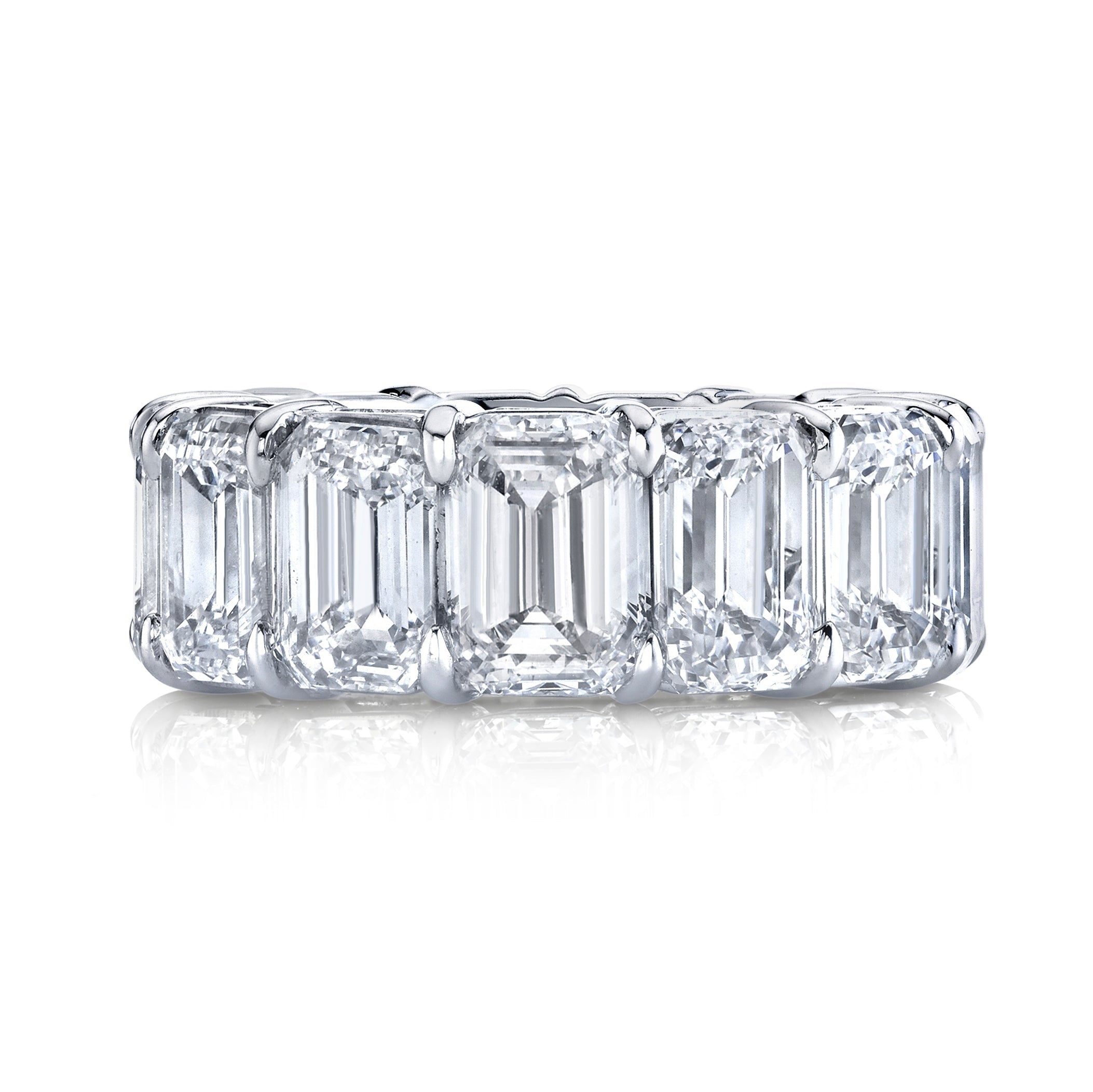 Eternity Cut Diamond Emerald Band