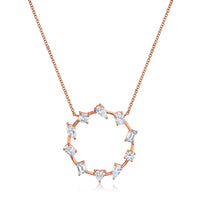 Circle of Shapes Diamond Pendant