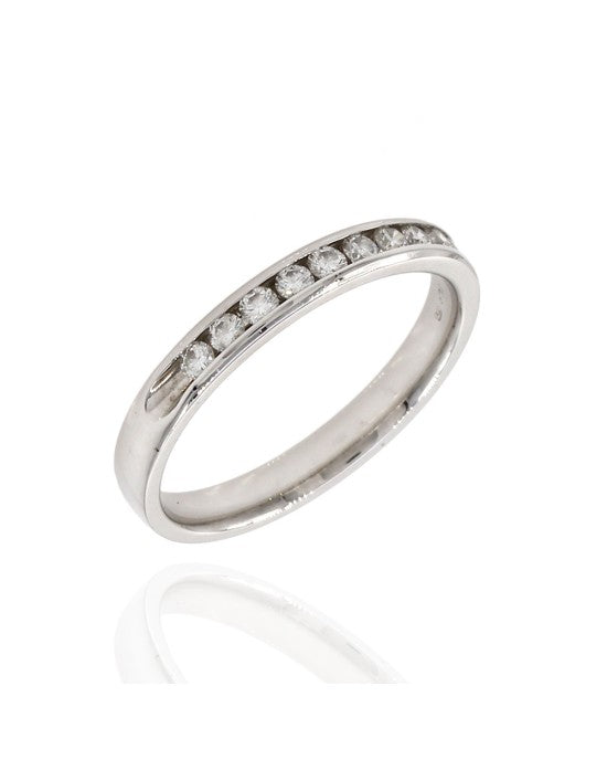 0.25ctw Diamond Band/ Ring in 14K White Gold Size 6.25