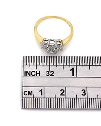 1.00ctw Three Stone Oval Cut Diamond Ring
