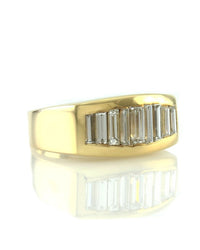 2.08ctw Baguette Diamond Channel Set Ring in 18K Yellow Gold SZ 6.5