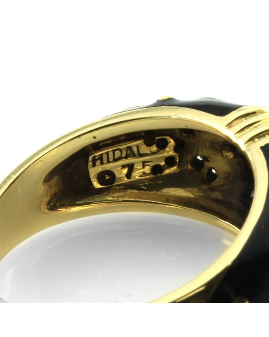 Hidalgo Ruby, Diamond and Enamel Ring in Gold