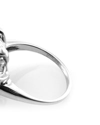 Art Deco 1.65ctw Diamond Staggered Halo Ring in Platinum