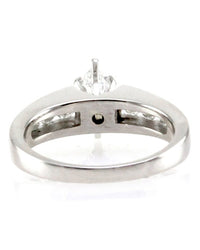 Platinum and Diamond Engagement Ring w/ Marquise and Round Diamonds