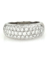 Pave Diamond Ring in Platinum