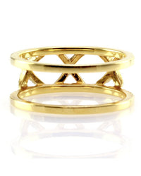 Hidalgo Yellow Diamond X Ring Jacket in Gold