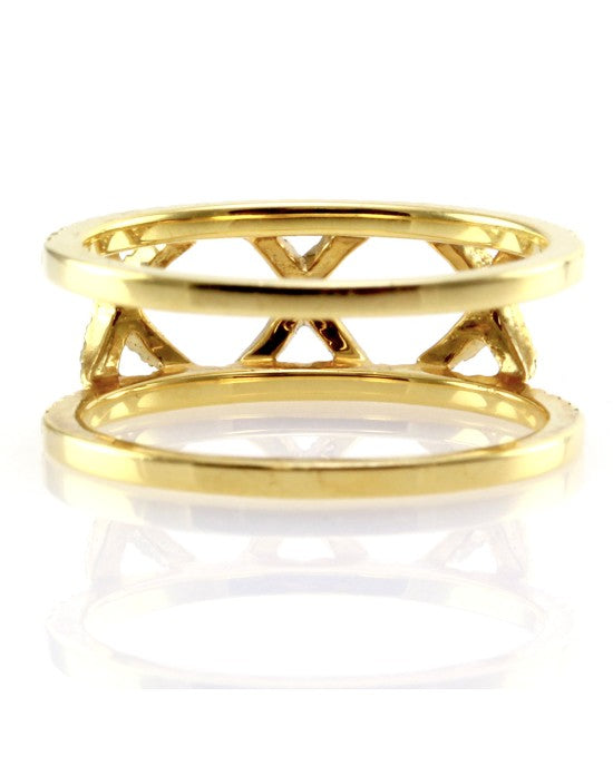 Hidalgo Yellow Diamond X Ring Jacket in Gold