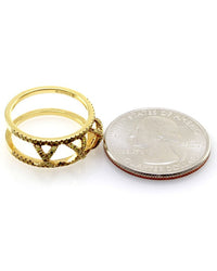 Hidalgo Yellow Diamond X Ring Jacket in Gold