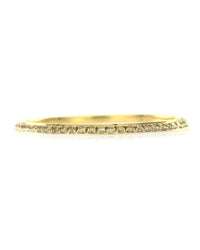Hidalgo Slanted 0.20ctw Yellow Diamond Eternity Band in 18K Yellow Gold SZ 6.25