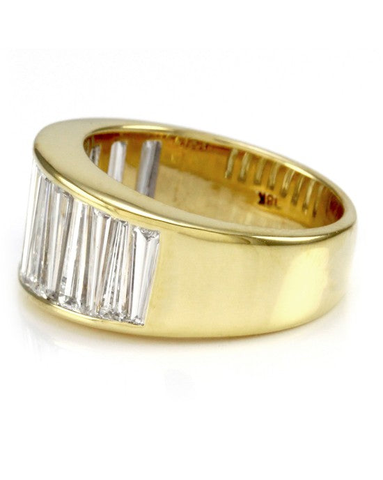 Christopher Designs Illusion Set Diamond Band/ Ring in 18K Yellow Gold