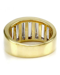 Christopher Designs Illusion Set Diamond Band/ Ring in 18K Yellow Gold