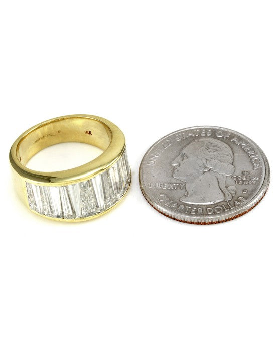 Christopher Designs Illusion Set Diamond Band/ Ring in 18K Yellow Gold