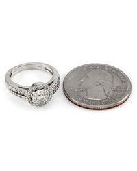 Diamond Cluster Halo Engagement Ring