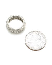5.00ctw Pave Diamond Eternity Band/ Ring in Platinum SZ 6.5