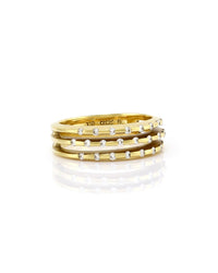 Cede Diamond and Yellow Gold Ring