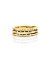 Cede Diamond and Yellow Gold Ring