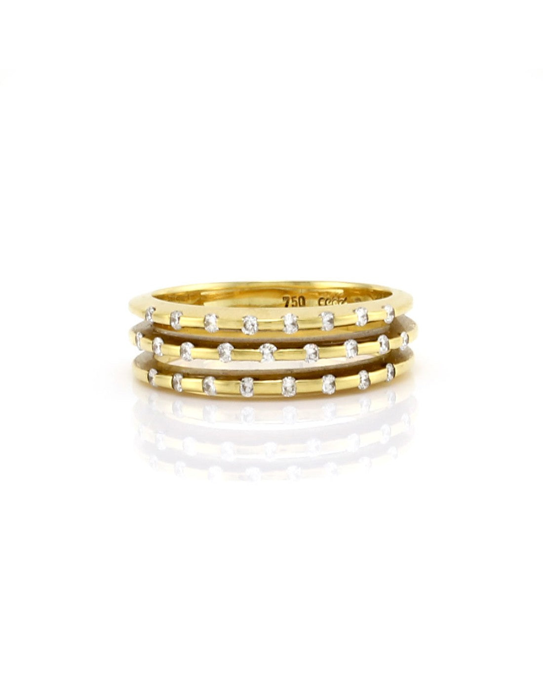 Cede Diamond and Yellow Gold Ring