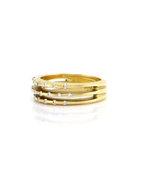 Cede Diamond and Yellow Gold Ring