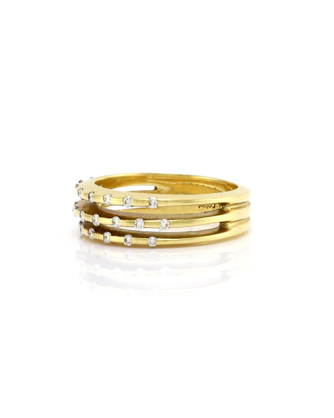 Cede Diamond and Yellow Gold Ring