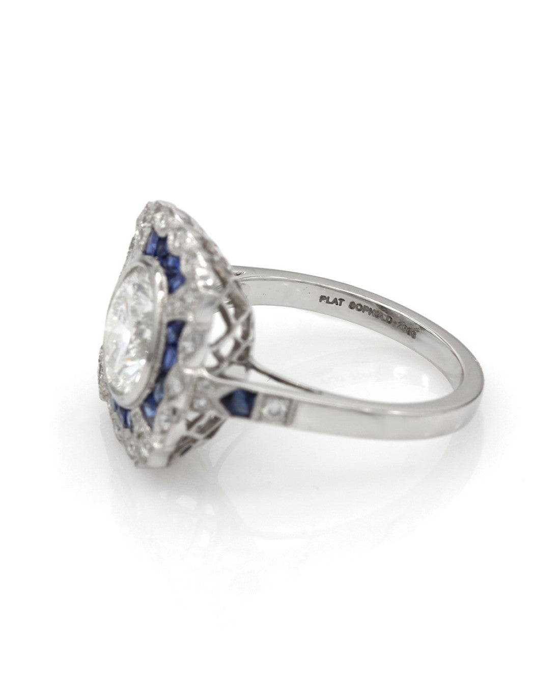 Sophia D 2.17ct VVS2, G GIA Certified Round Brilliant Diamond Engagement Ring