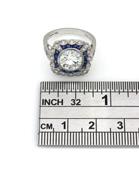 Sophia D 2.17ct VVS2, G GIA Certified Round Brilliant Diamond Engagement Ring