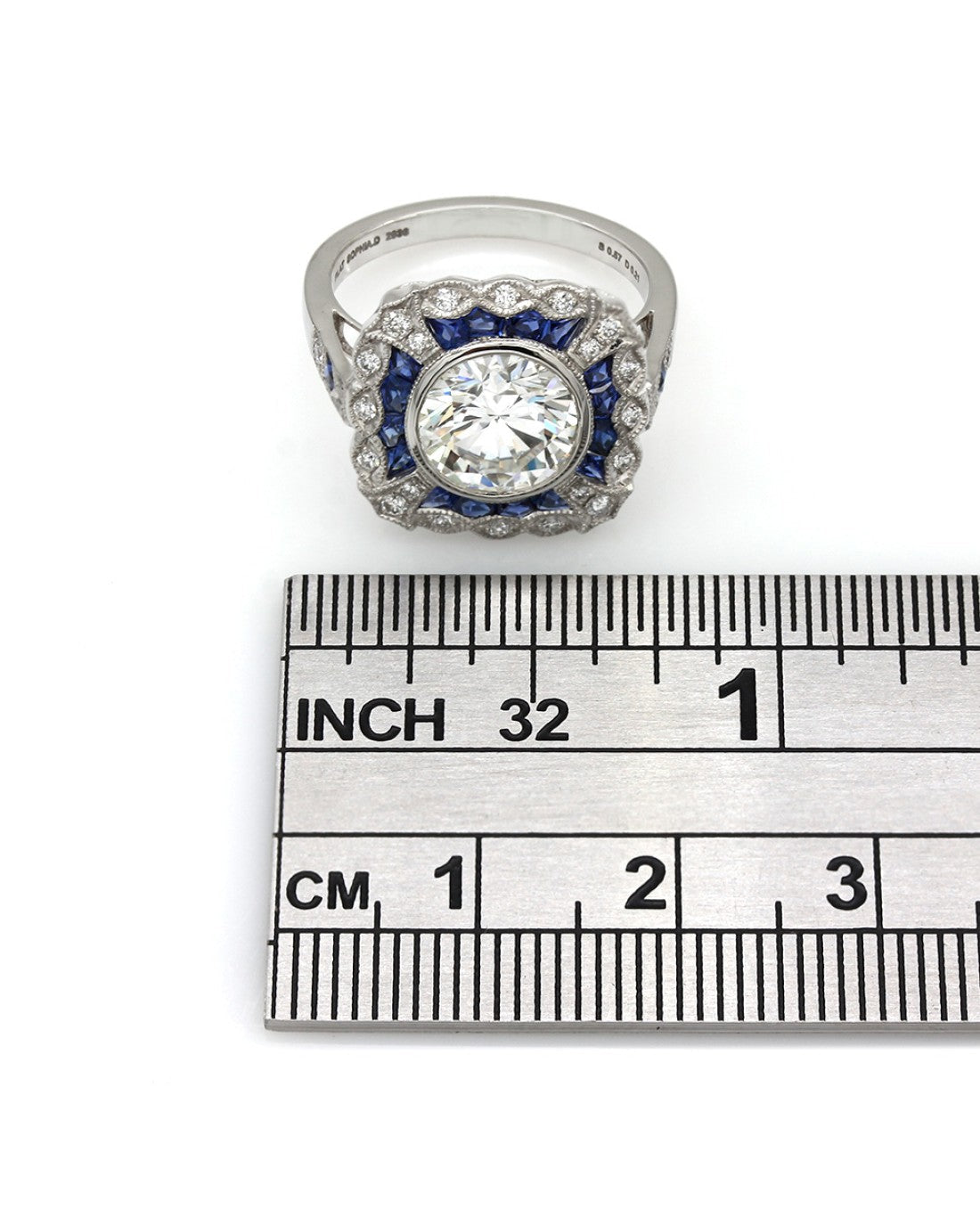 Sophia D 2.17ct VVS2, G GIA Certified Round Brilliant Diamond Engagement Ring