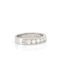 Channel Set Diamond Ring in Gold