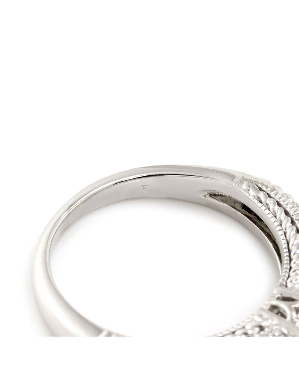 Diamond Solitaire and Alternating Diamond and Sapphire Ring
