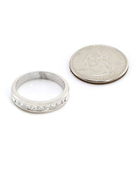 Gentleman's Single Row Princess Diamond Band