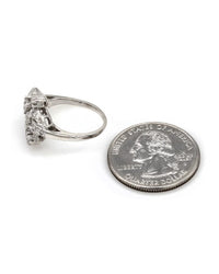 Diamond Cluster Ring in Platinum
