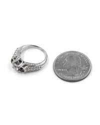 Vera Wang Diamond and Sapphire Engagement Ring