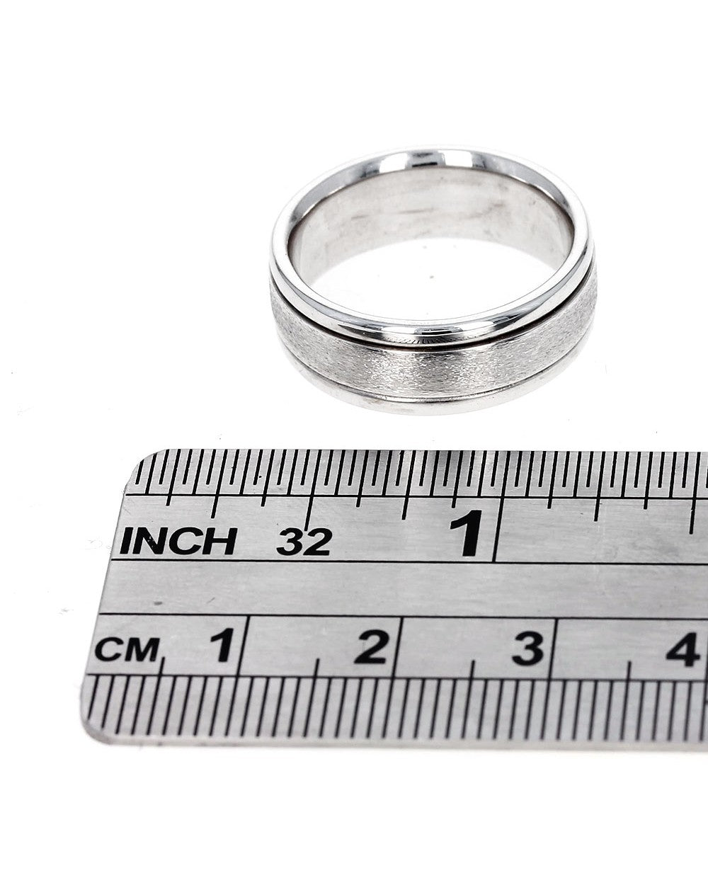 Gentlemans Textured Grooved Wedding Band
