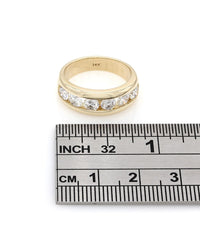 Channel Set Diamond Ring in Gold