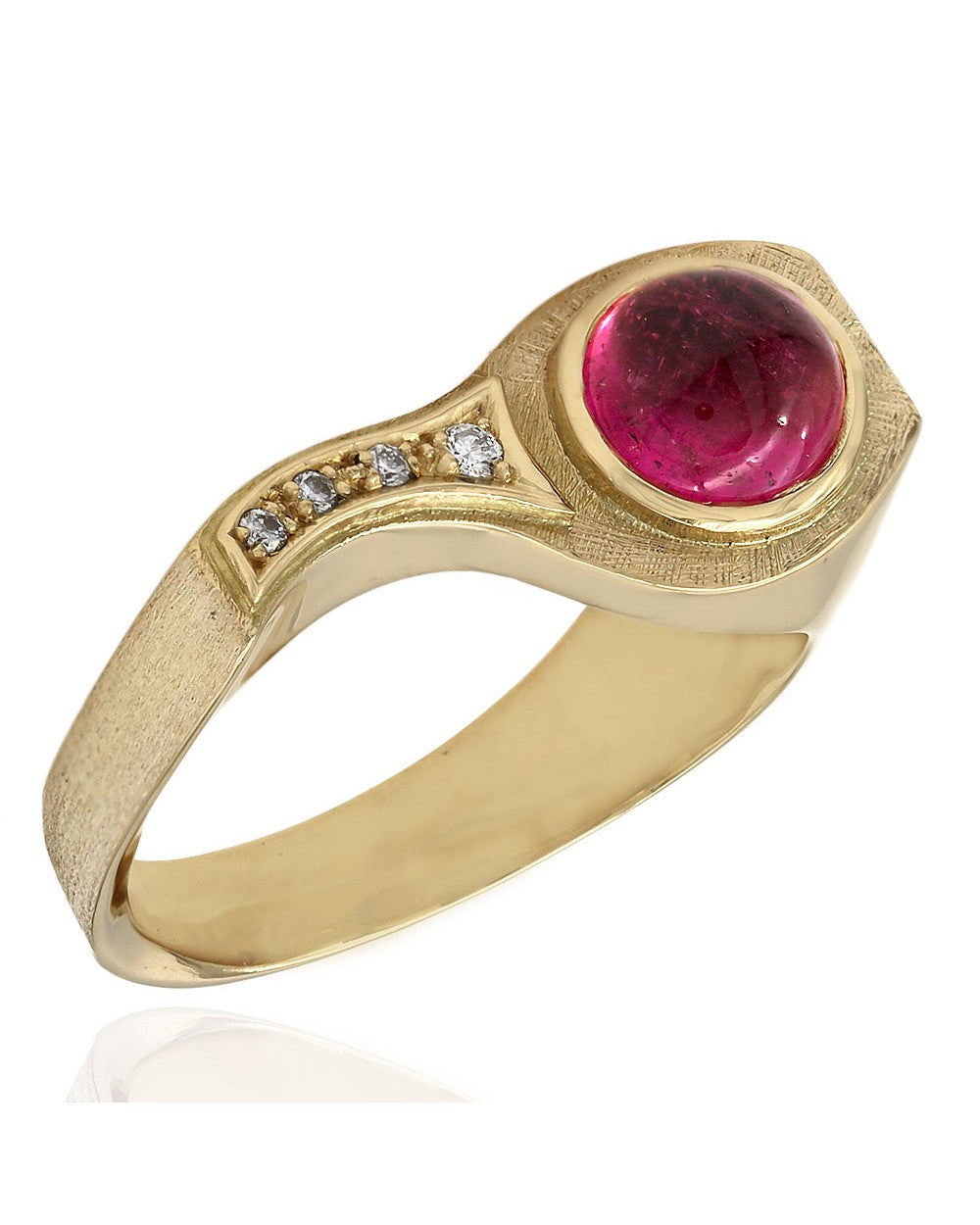 Harlado Burle Marx Pink Tourmaline and Diamond Ring