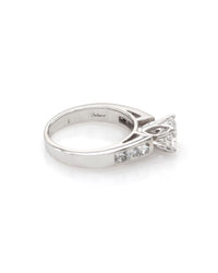 1.03 Ct. Round Diamond Engagement Ring in White Gold