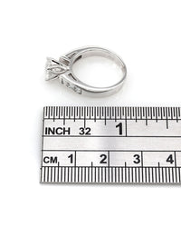 1.03 Ct. Round Diamond Engagement Ring in White Gold