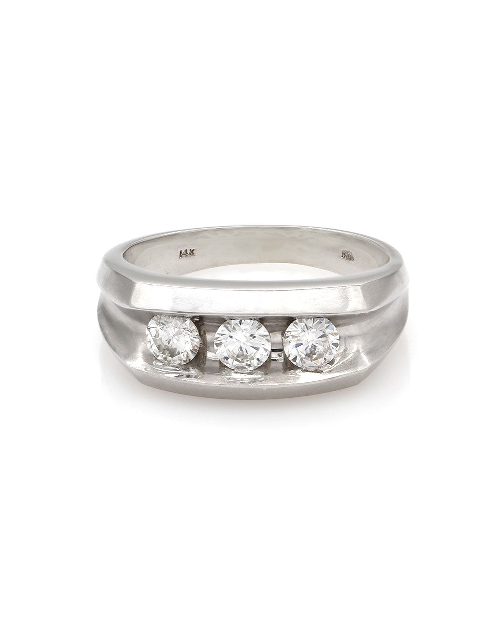 Men's Channel Set Diamond Ring in Gold