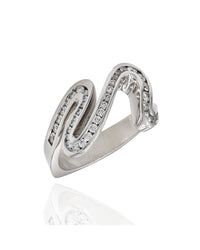 Gauthier Diamond Ribbon Ring in Gold