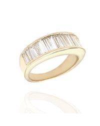 Baguette Diamond Ring in Gold