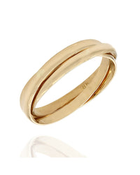 3 Ring Rolling Ring in Gold