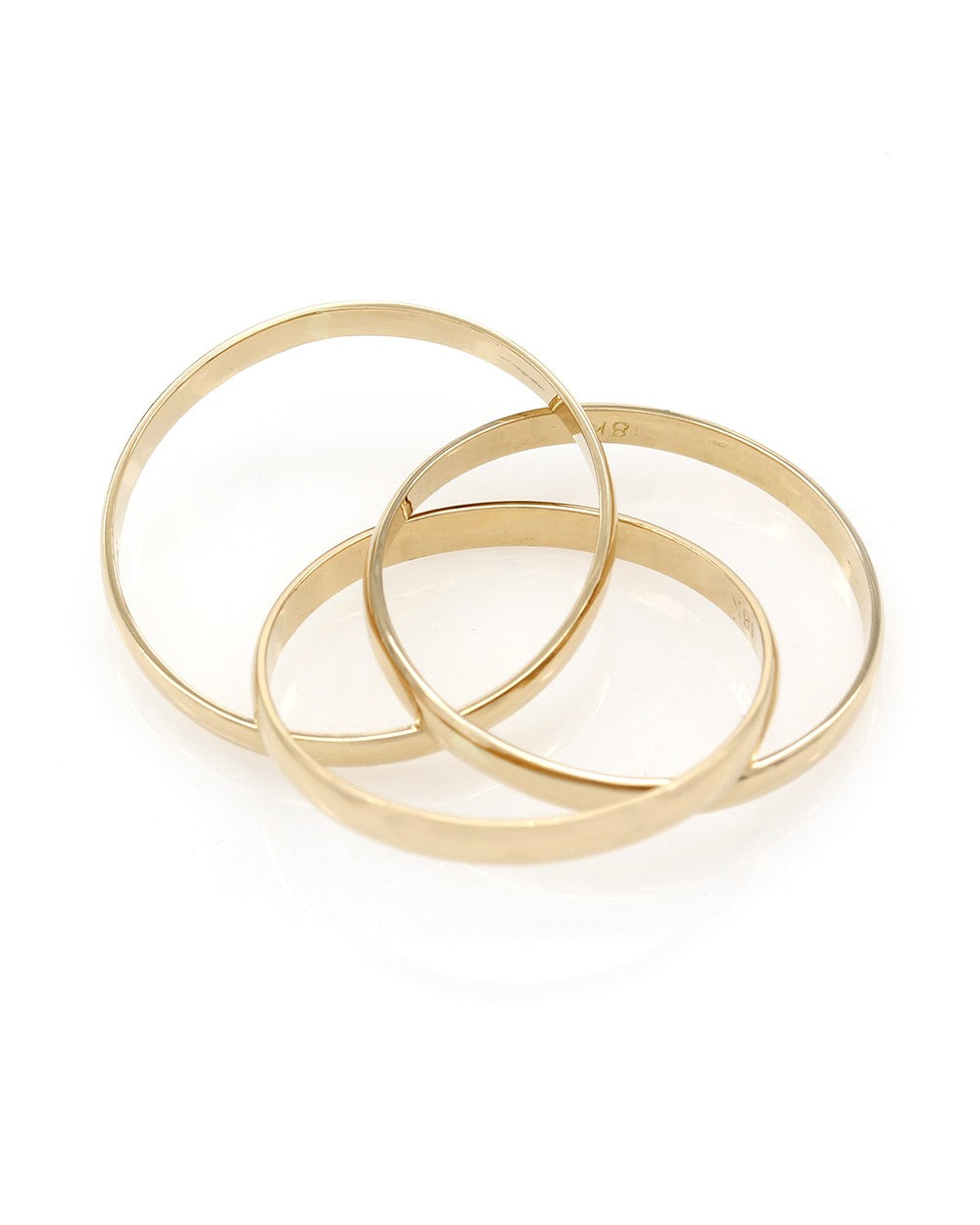 3 Ring Rolling Ring in Gold
