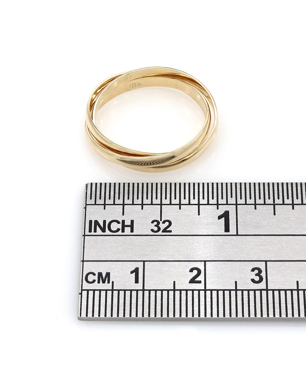 3 Ring Rolling Ring in Gold